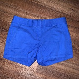 Women’s royal blue J. Crew chino shorts